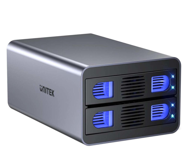 Unitek Obudowa RAID SATA 2.5"/3.5" - 4 tryby, 40TB, USB-C, 10Gb/s - 1291416 - zdjęcie 4